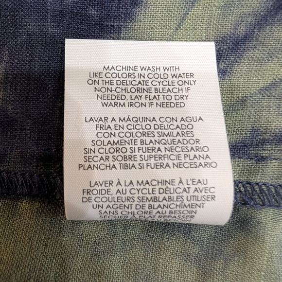 Boho Tie-Dye Tunic Blouse | Cottagecore Peasant Top Size‎ Medium Whimsigoth - Picture 14 of 15